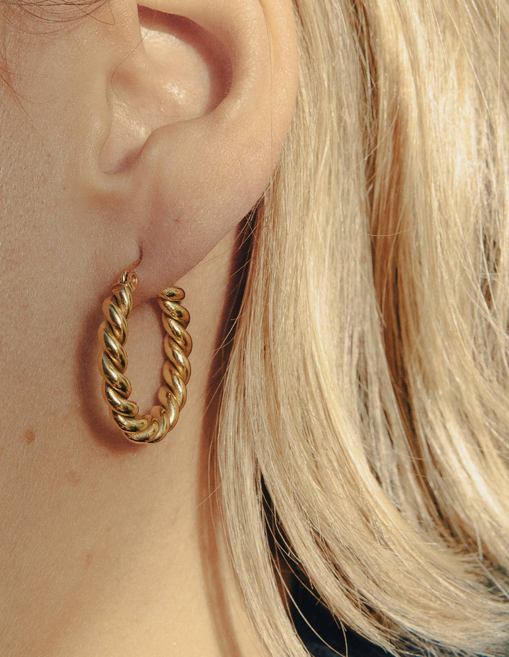 Twist Hoop Earrings