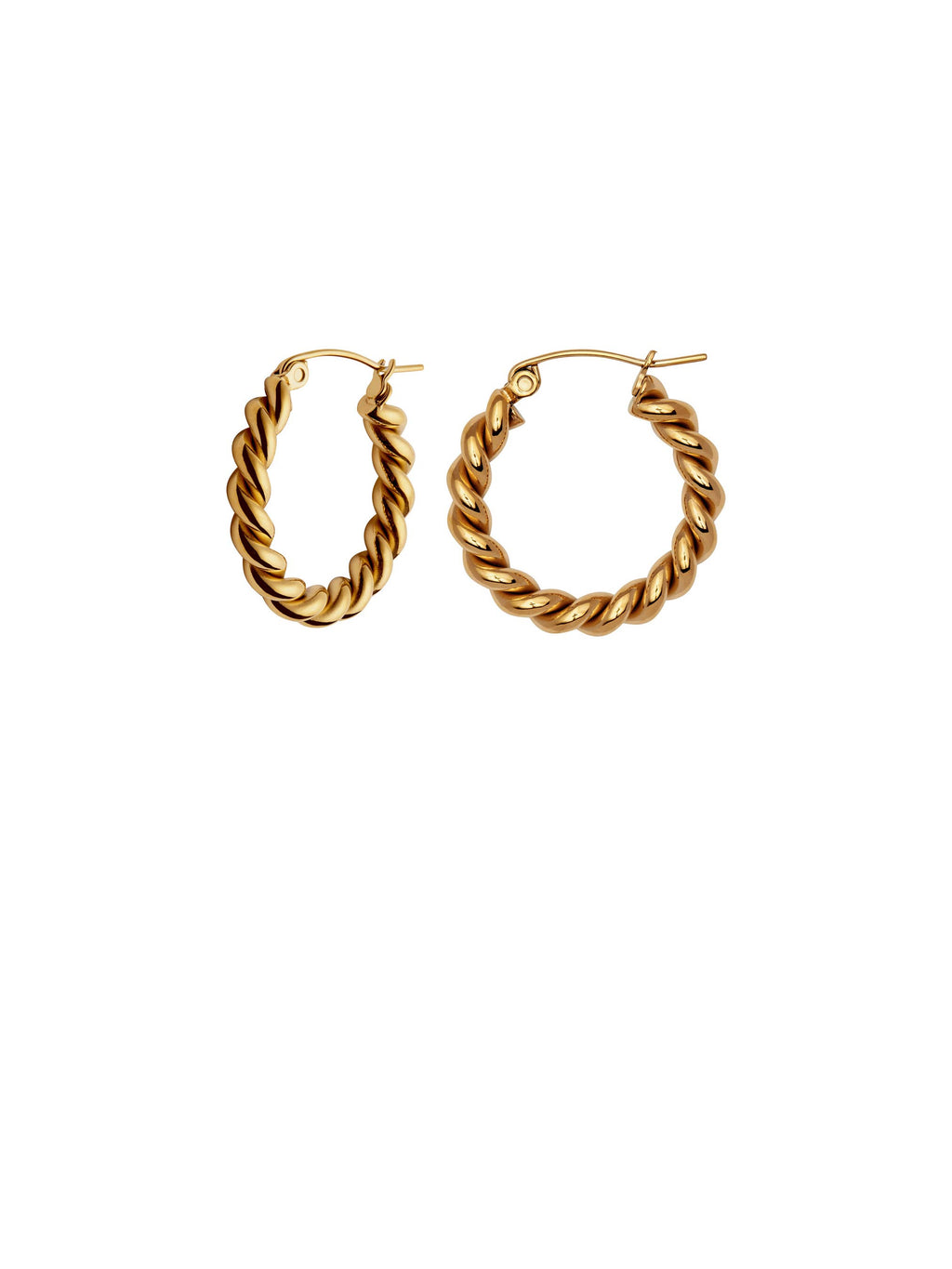 Twist Hoop Earrings